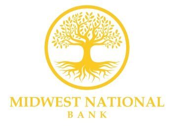 Golden Oak Tree Logo for Midwest National Bank